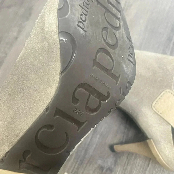 3/$30 Pedro Garcia Ysolt Suede Slingback Sandal Peep Toe Booties Size 8.5 - Picture 11 of 15